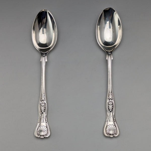 約 1914 年英國古董純銀茶匙一對 Mappin 和 Webb